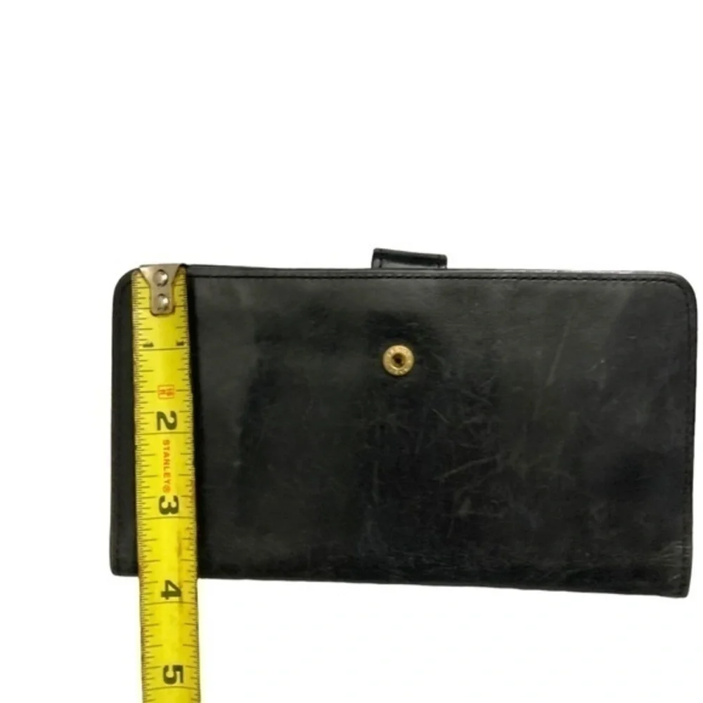 Coach vintage black leather slim wallet - Picture 5 of 11